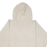 Mens Pullover Jacket Beige Hooded L