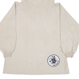 Mens Pullover Jacket Beige Hooded L