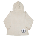 Mens Pullover Jacket Beige Hooded L