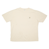 CARHARTT Mens T-Shirt Cream 2XL