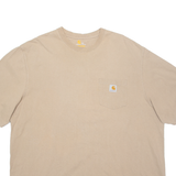 CARHARTT Mens T-Shirt Brown 2XL