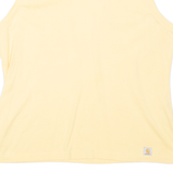 CARHARTT Womens T-Shirt Yellow Sleeveless XL