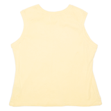 CARHARTT Womens T-Shirt Yellow Sleeveless XL