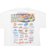 ANVIL Race To Savings Mens T-Shirt White USA L