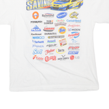 ANVIL Race To Savings Mens T-Shirt White USA L