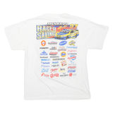 ANVIL Race To Savings Mens T-Shirt White USA L