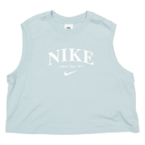 NIKE Womens Vest Blue Sleeveless L