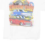 GILDAN Cruisin For A Cure Mens T-Shirt White M