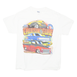 GILDAN Cruisin For A Cure Mens T-Shirt White M