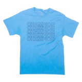 CHAMPION Mens T-Shirt Blue M