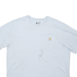 CARHARTT Mens T-Shirt Blue 2XL