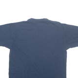 CARHARTT Mens T-Shirt Blue Button Neck L