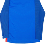 NIKE Training Paris St Germain Mens Football Shirt T-Shirt Blue 1/4 Zip S