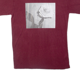 DIESEL Rose Womens T-Shirt Maroon S