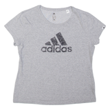 ADIDAS Girls T-Shirt Grey M