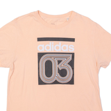 ADIDAS Womens T-Shirt Pink S