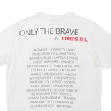 DIESEL Mens T-Shirt White S