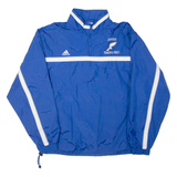 ADIDAS Mens Windbreaker Jacket Blue Nylon L