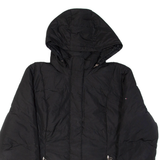 TOMMY HILFIGER Down Insulated Womens Puffer Coat Black Hooded L