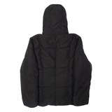 TOMMY HILFIGER Down Insulated Womens Puffer Coat Black Hooded L