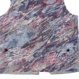 Womens Waistcoat Blue Viscose Crazy Pattern XL