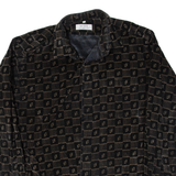 VESTY Mens Blazer Jacket Black Check XL