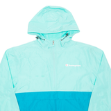 CHAMPION Mens Anorak Jacket Blue Hooded S