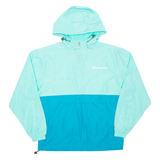 CHAMPION Mens Anorak Jacket Blue Hooded S