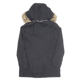 NAUTICA Womens Parka Coat Black Hooded S