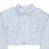 DAVI'S Cropped Womens Denim Jacket Blue L