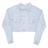 DAVI'S Cropped Womens Denim Jacket Blue L