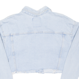 DAVI'S Cropped Womens Denim Jacket Blue L
