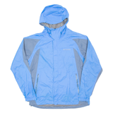 COLUMBIA Womens Jacket Blue Nylon Hooded L