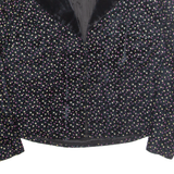 Womens Blazer Jacket Black Floral M