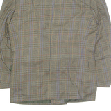 RITEX Mens Blazer Jacket Green Wool Plaid L