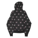 CHAMPION REVERSE WEAVE Logo Print Mens Grey Hoodie M