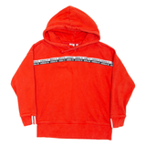 ADIDAS Womens Red Hoodie UK 8