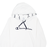 CHAMPION Womens White Hoodie L