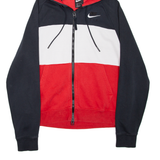 NIKE AIR Mens Red Hoodie Full Zip S