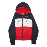 NIKE AIR Mens Red Hoodie Full Zip S