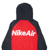 NIKE AIR Mens Red Hoodie Full Zip S