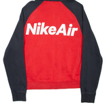 NIKE AIR Mens Red Hoodie Full Zip S