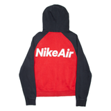 NIKE AIR Mens Red Hoodie Full Zip S