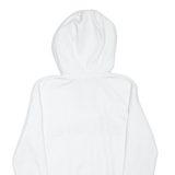 ELLESSE 1/4 Zip Womens White Hoodie UK 10