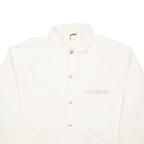 CROSS COLOURS Mens Denim Jacket Beige L