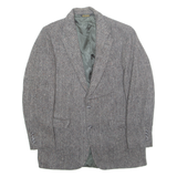 Mens Blazer Jacket Grey Wool M