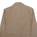 ATTITUDE Womens Blazer Jacket Brown Wool Houndstooth M