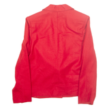 CASA DE LANA Womens Blazer Jacket Red Wool S