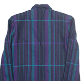BERNARD PIERRE Womens Blazer Jacket Blue Wool Striped S