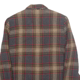 REQUIREMENTS Petite Womens Blazer Jacket Grey Wool Check UK 8